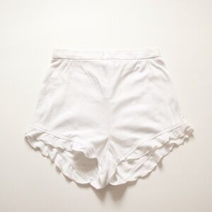Vintage Bill Blass Ruffle Trimmed Highwaisted Shorts